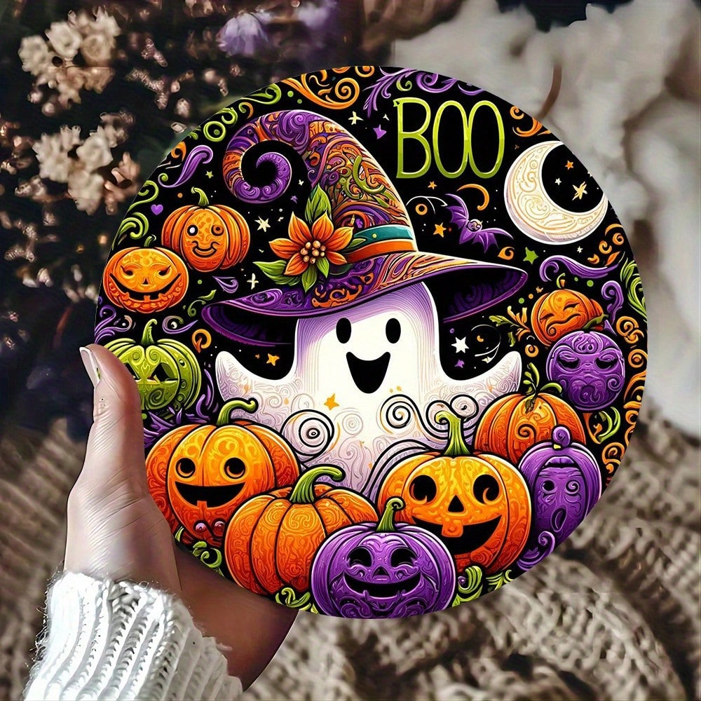 Home Security Bars - 2D Flat Halloween 'Boo' Decorative Sign