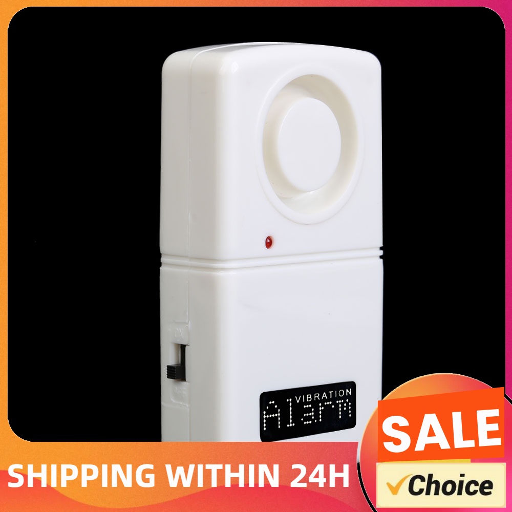 Window Alarm Sensor - Vibration Alarm 120db Anti-Theft Alarm White