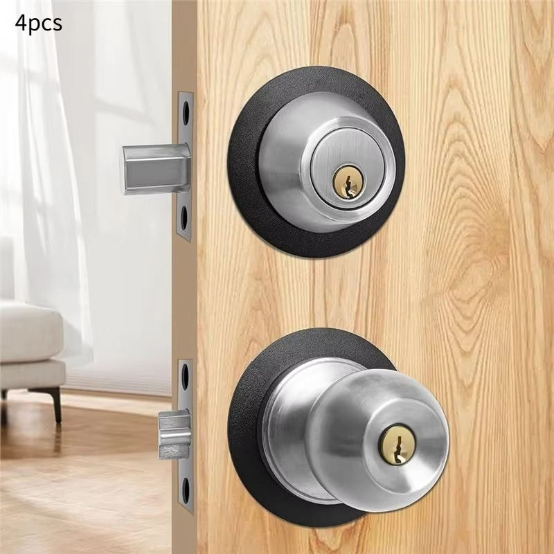 Door Reinforcer Kit - 4pcs Door Knob/Deadbolt Reinforcement Plate 2-1/8