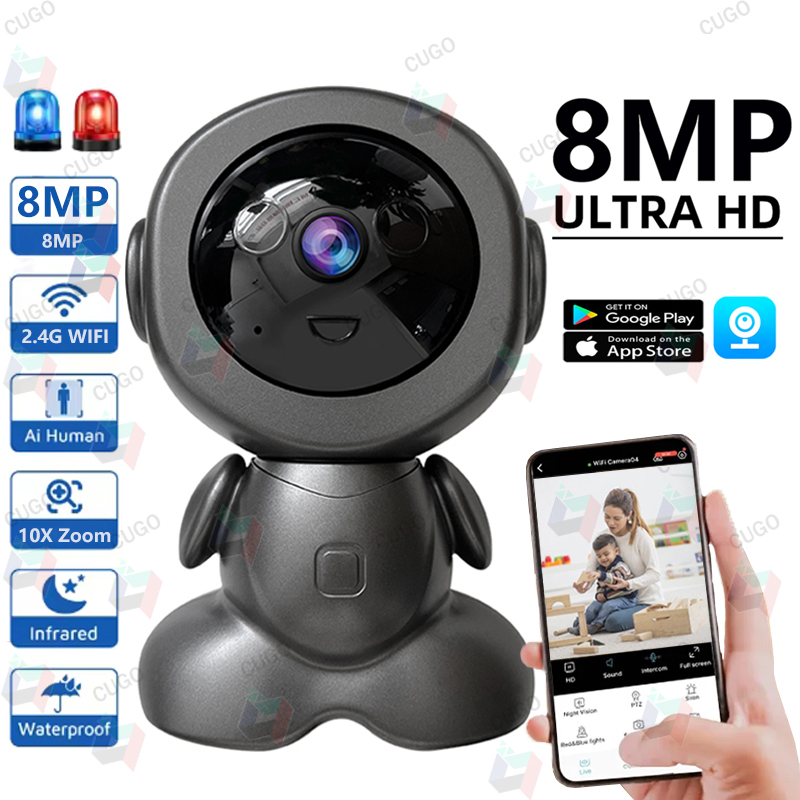 8MP Wifi Surveillance Robot Ca - Home Security Robot recension och pris