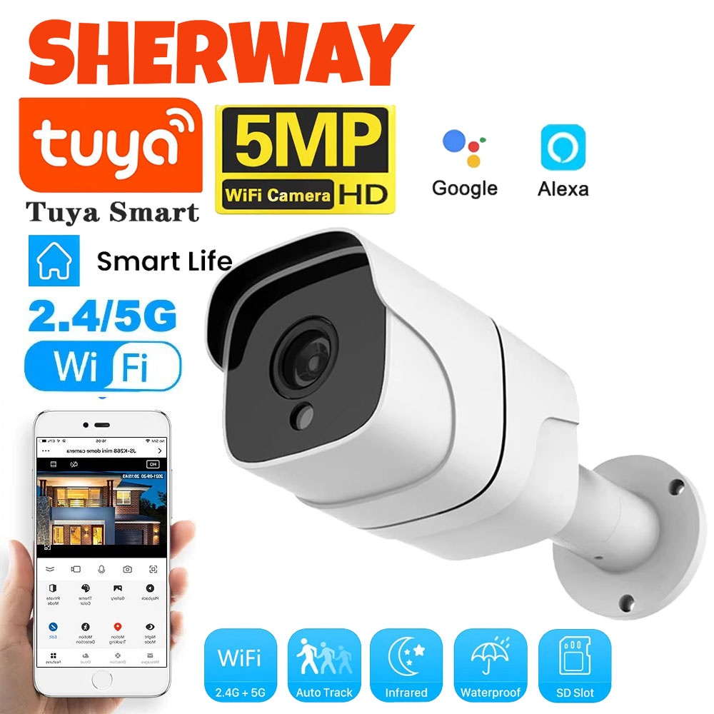 Tuya 5G Wifi IP Camera Outdoor - Home Security Google Camera recension och pris