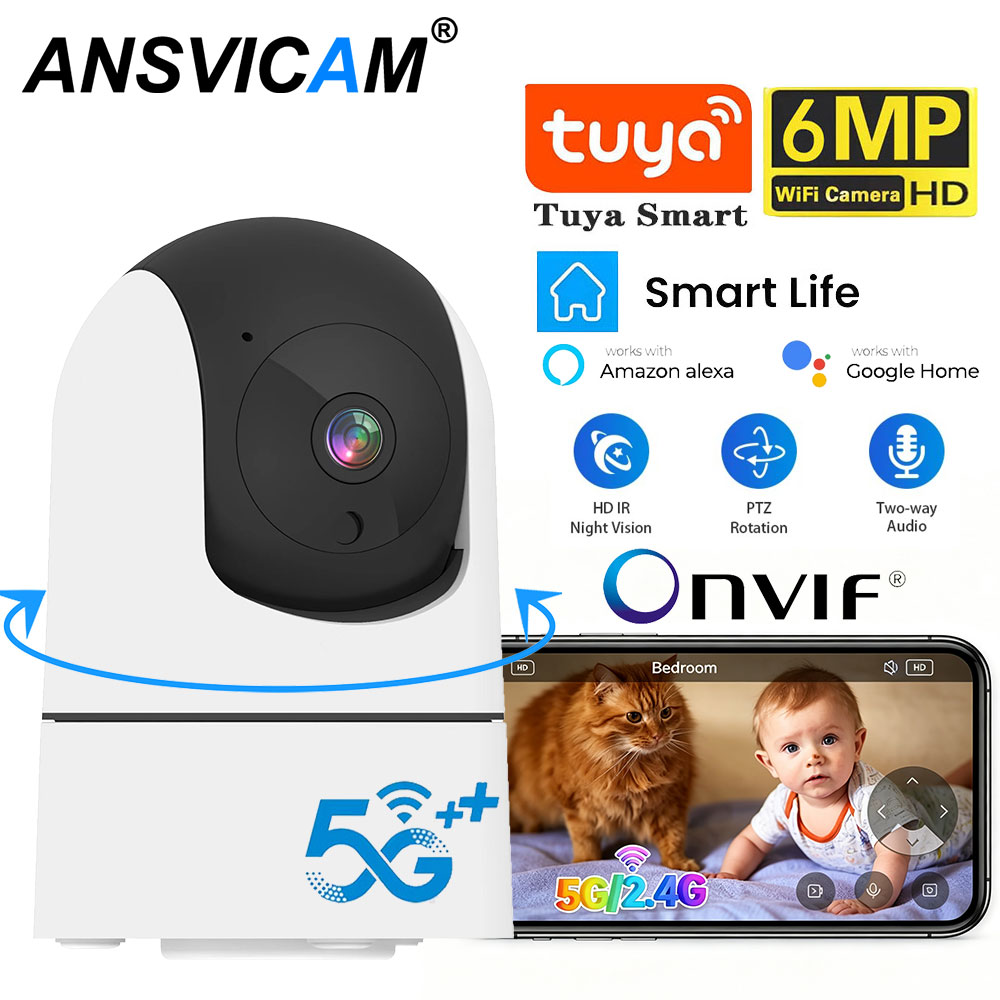 2K 6MP Mini 5G Wifi Tuya IP  C - Home Security Google Camera recension och pris