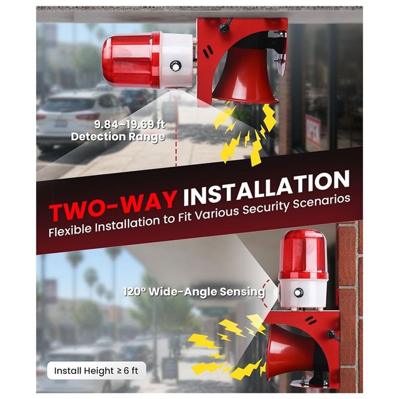 Y01A Motion Sensor Security Al - Home Security Yard Sensors recension och pris