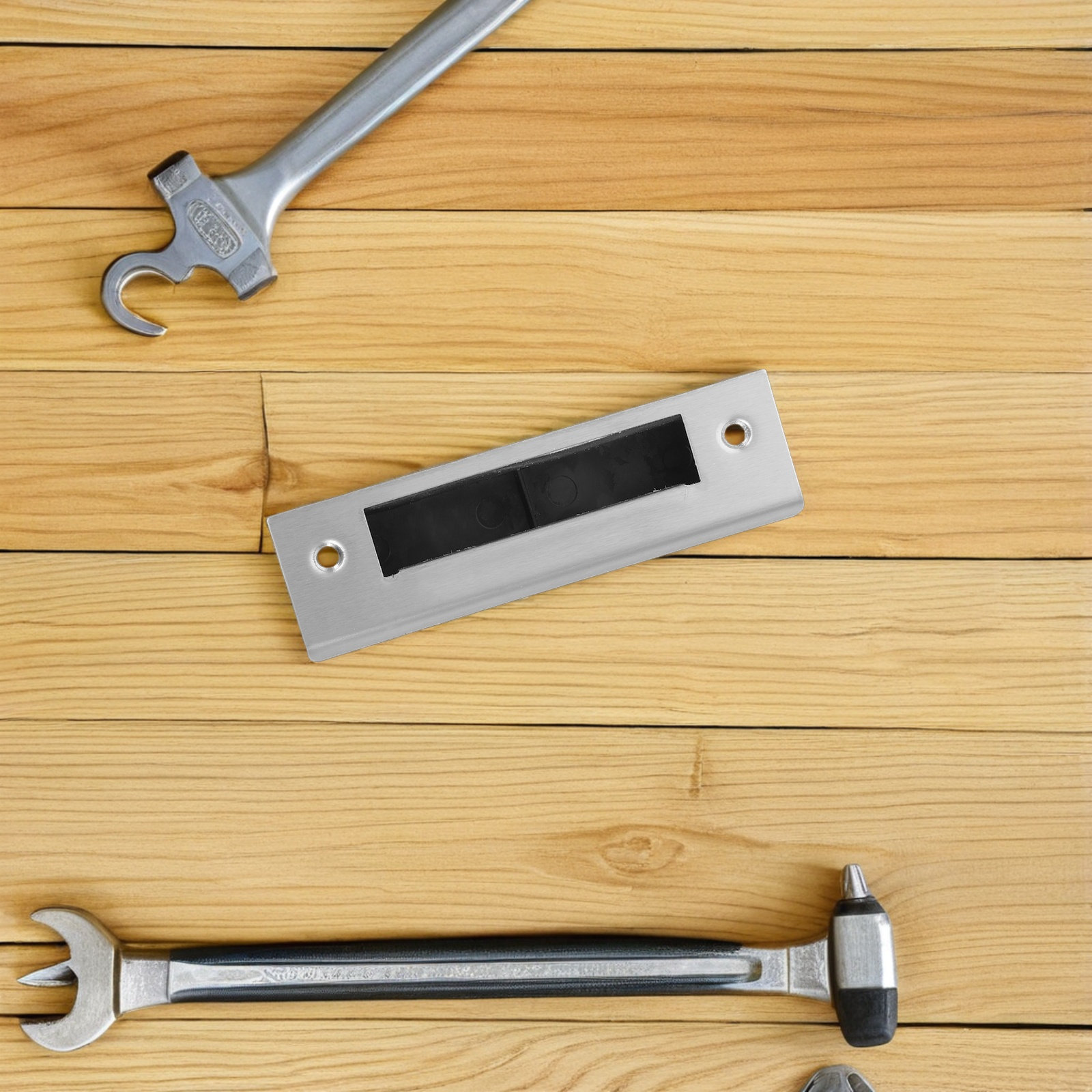 2Pcs Door Strike Plate Repairs - Door Reinforcer Kit recension och pris