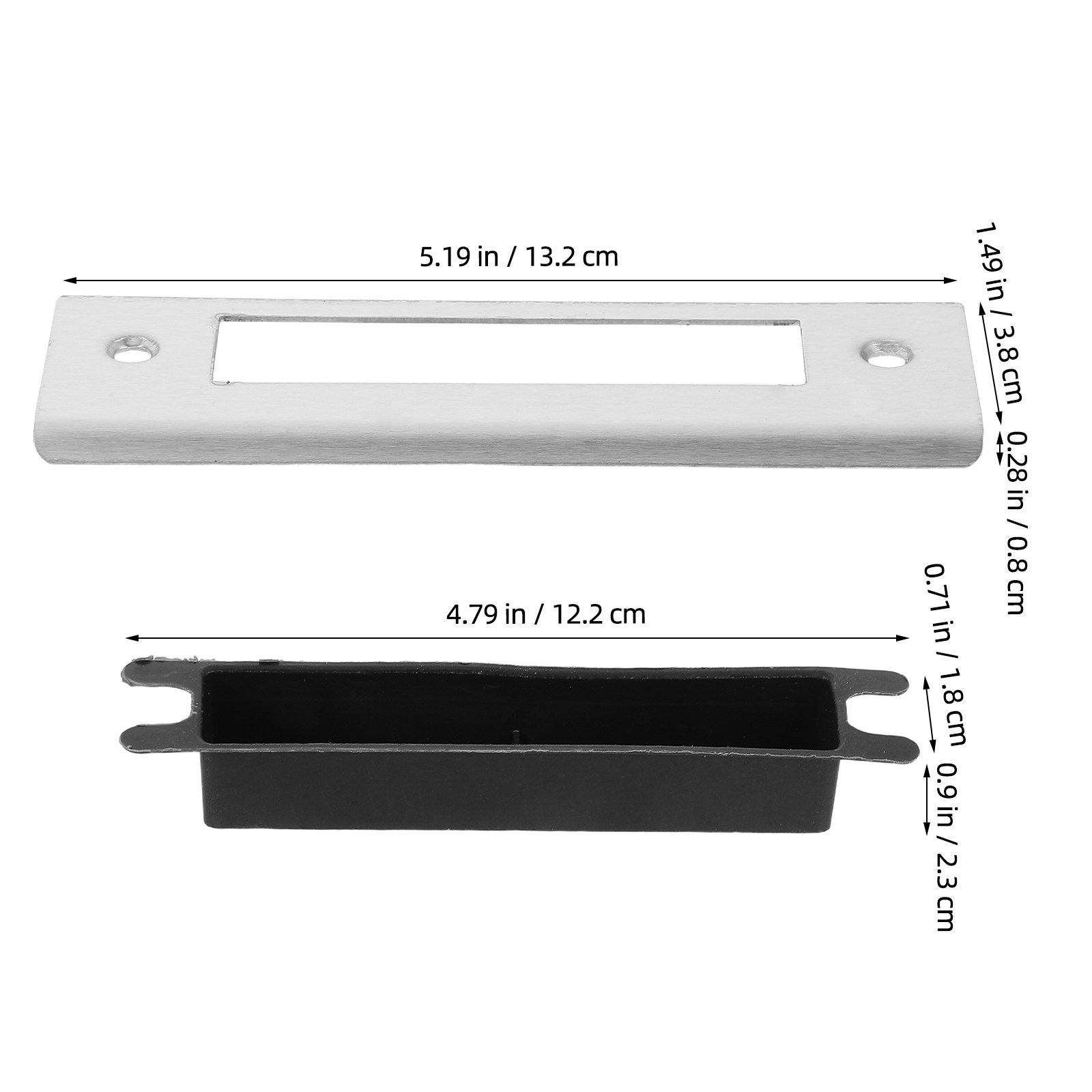 2Pcs Door Strike Plate Repairs - Door Reinforcer Kit recension och pris
