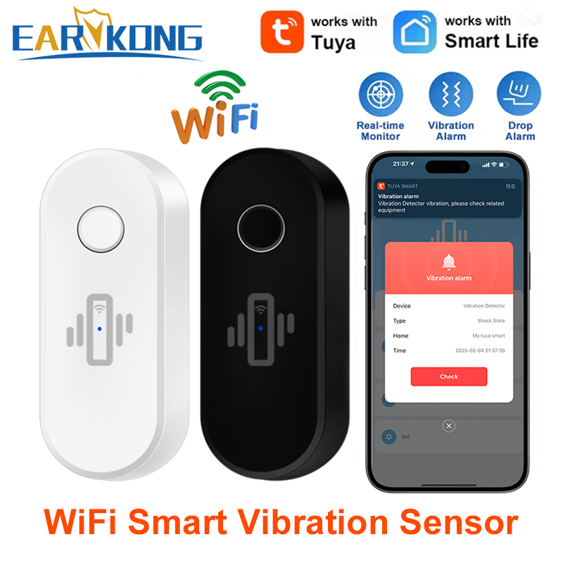 Tuya WiFi Vibration Detector G - Window Alarm Sensor recension och pris
