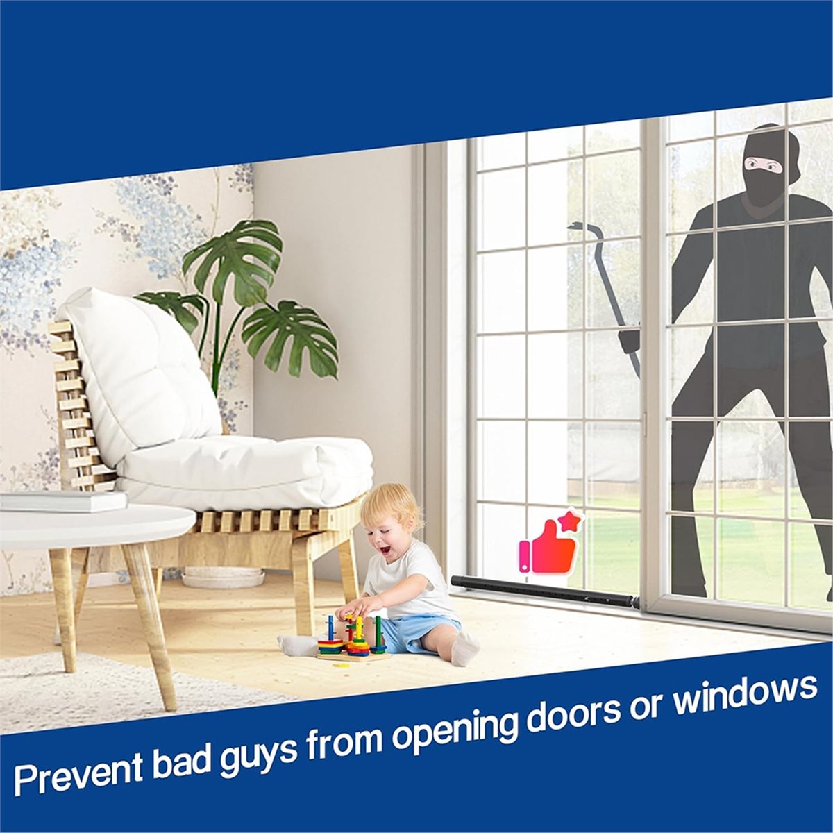A20I Sliding Door Security Bar - Home Security Bars recension och pris