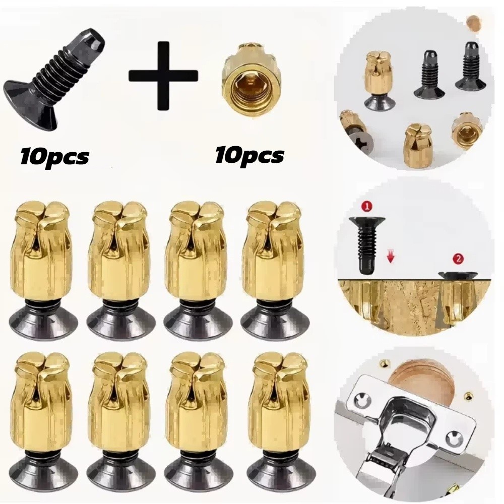 10 Sets Reusable Hinge Repair  - Door Reinforcer Kit recension och pris