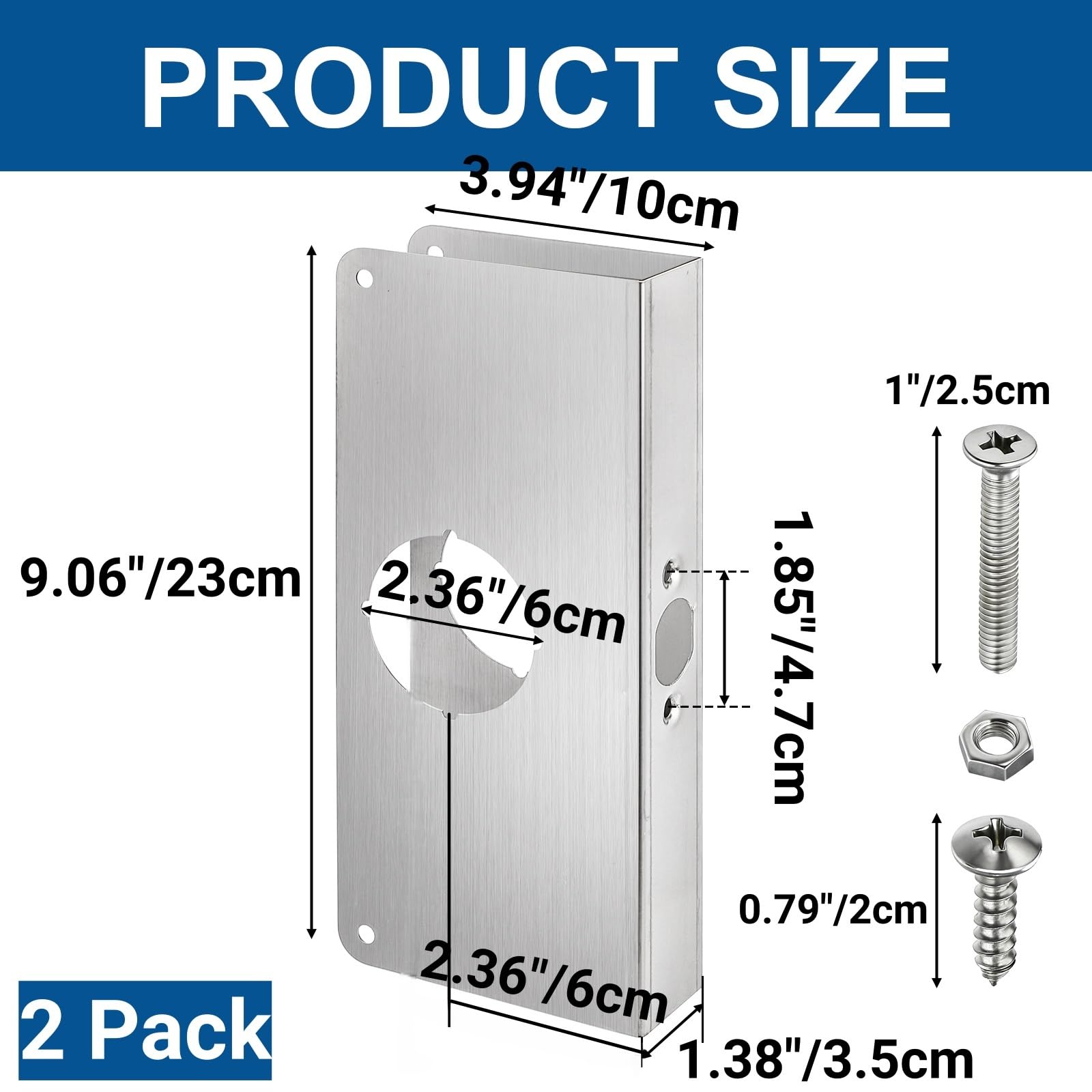 Stainless Steel Door Lock Rein - Door Reinforcer Kit recension och pris