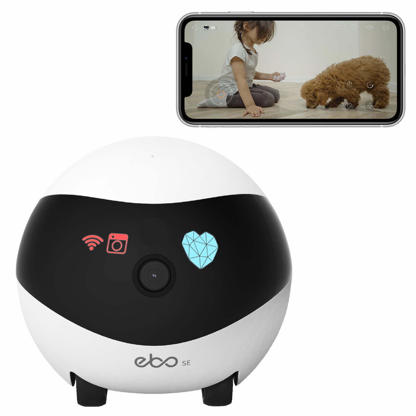 EBO SE Smart Home Robot Compan - Home Security Robot recension och pris