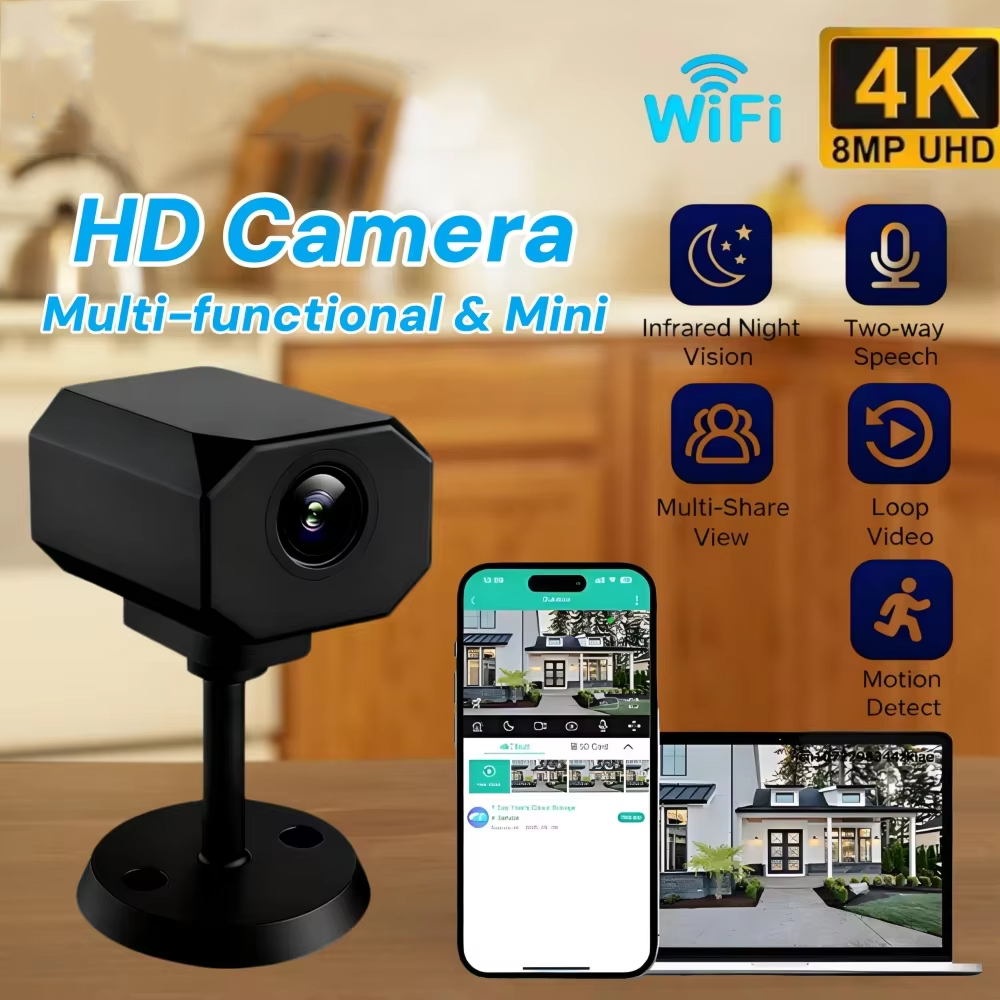 4K HD WiFi Security Camera for - Home Security Features recension och pris