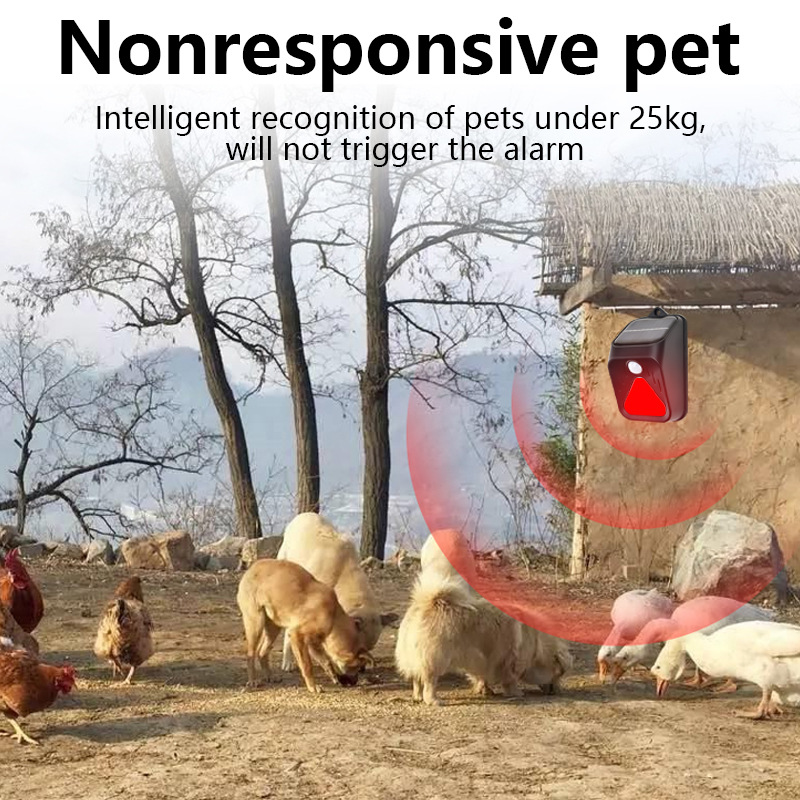 Solar Powered Waterproof Alarm - Home Security Yard Sensors recension och pris