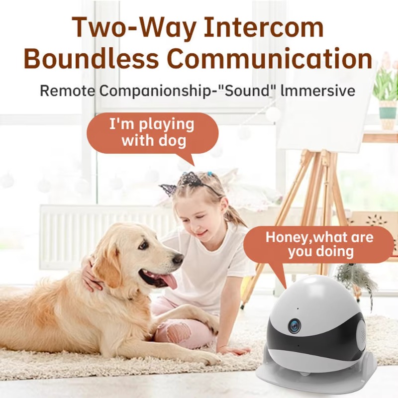 Wireless 2K HD Mobile Pet Comp - Home Security Robot recension och pris