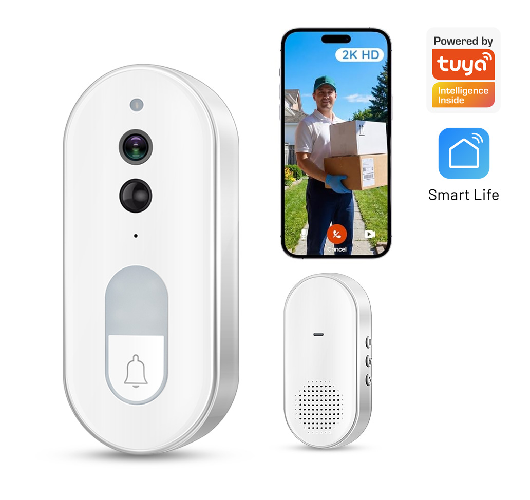 Tuya Smart Video Doorbell Wire - Home Security Google Camera recension och pris