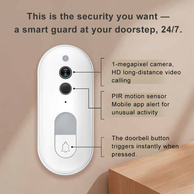 Tuya Smart Video Doorbell Wire - Home Security Google Camera recension och pris