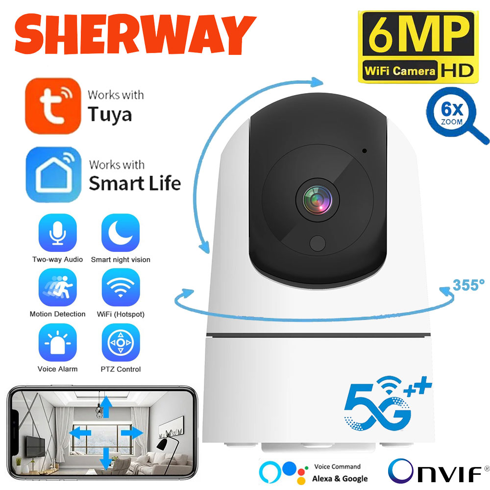 6MP WiFi Camera Tuya Smart Hom - Home Security Google Camera recension och pris