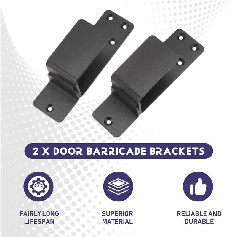 AT13 Door Barricade Brackets,2 - Home Security Bars recension och pris