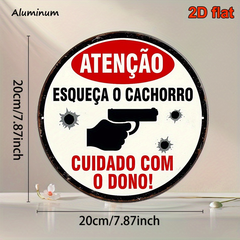 2D Metal Sign 8x8 Inch Round A - Home Security Bars recension och pris