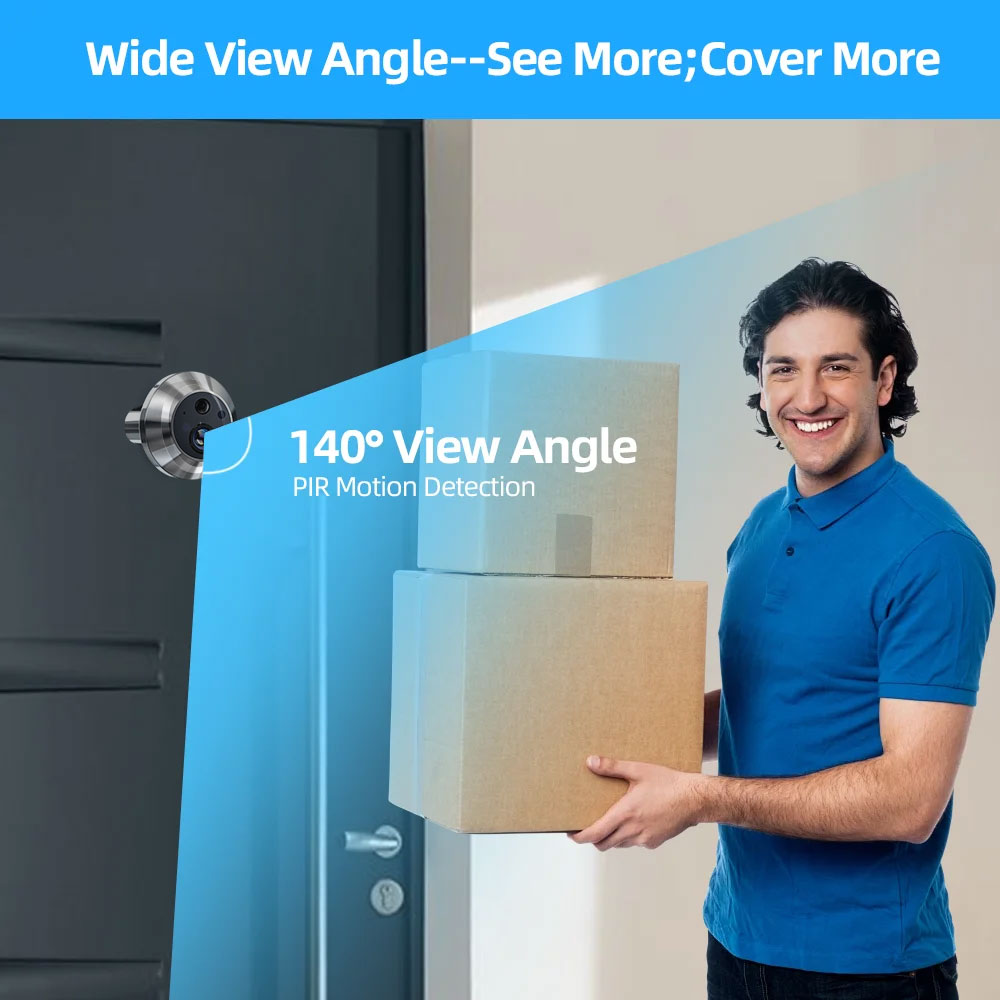 Tuya Smart 5MP Peephole Door C - Home Security Google Camera recension och pris
