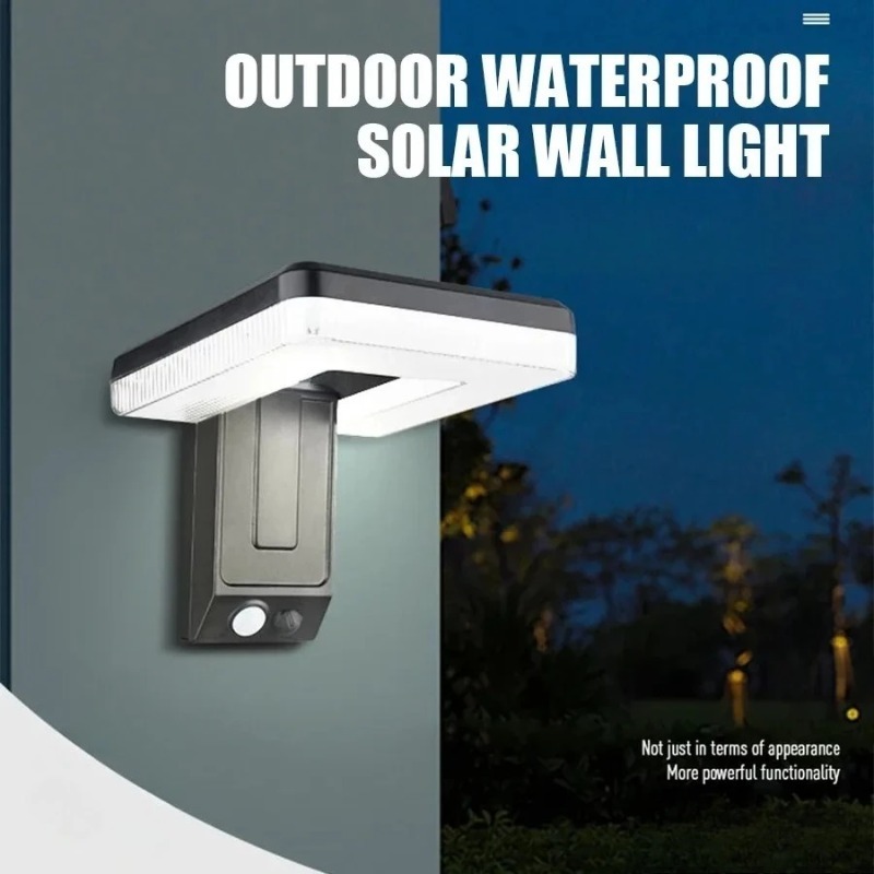 3Pcs LED Solar Wall Lights 120 - Home Security Yard Sensors recension och pris