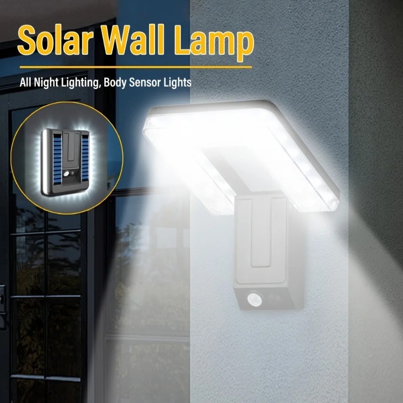 3Pcs LED Solar Wall Lights 120 - Home Security Yard Sensors recension och pris
