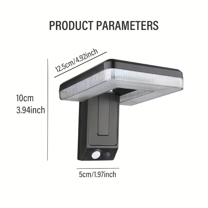 3Pcs LED Solar Wall Lights 120 - Home Security Yard Sensors recension och pris