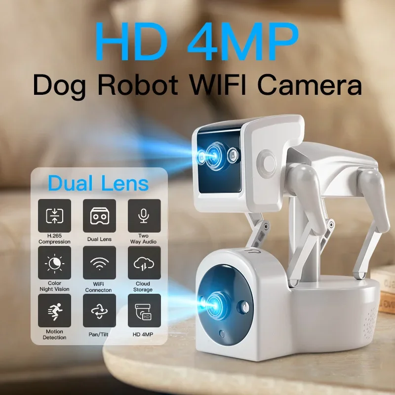 2MP Camera IP Camera Wireless  - Home Security Robot recension och pris