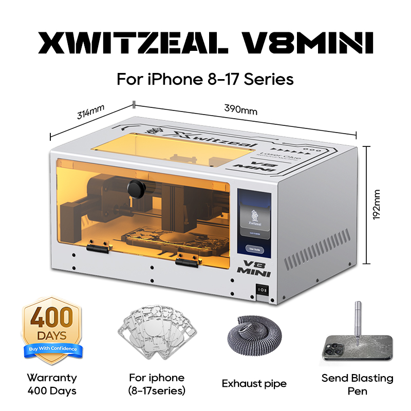 Xwitzeal® V8 MINI Laser Glue R - Glass Break Detector recension och pris
