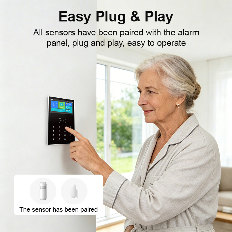 GSM WiFi Home Security Alarm S - Home Security No Monthly Fee recension och pris