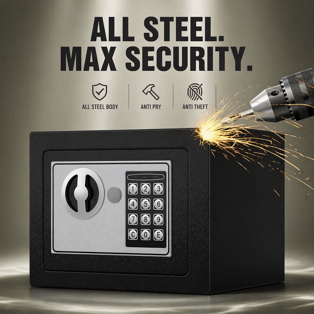 All Steel Electronic Digital K - Home Security Features recension och pris
