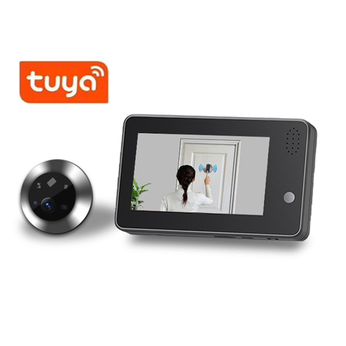 4.3inch Tuya Smartlife WiFi Do - Home Security Cameras Wireless recension och pris