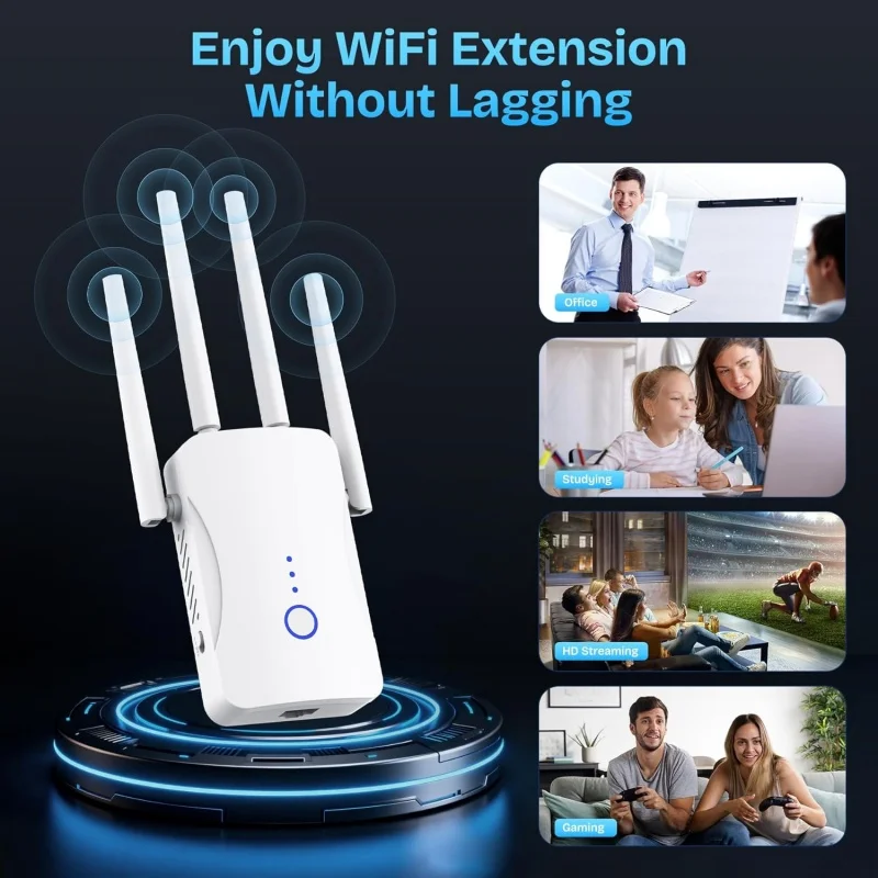 1200Mbps Dual Band WiFi Repeat - Home Security Outdoor recension och pris