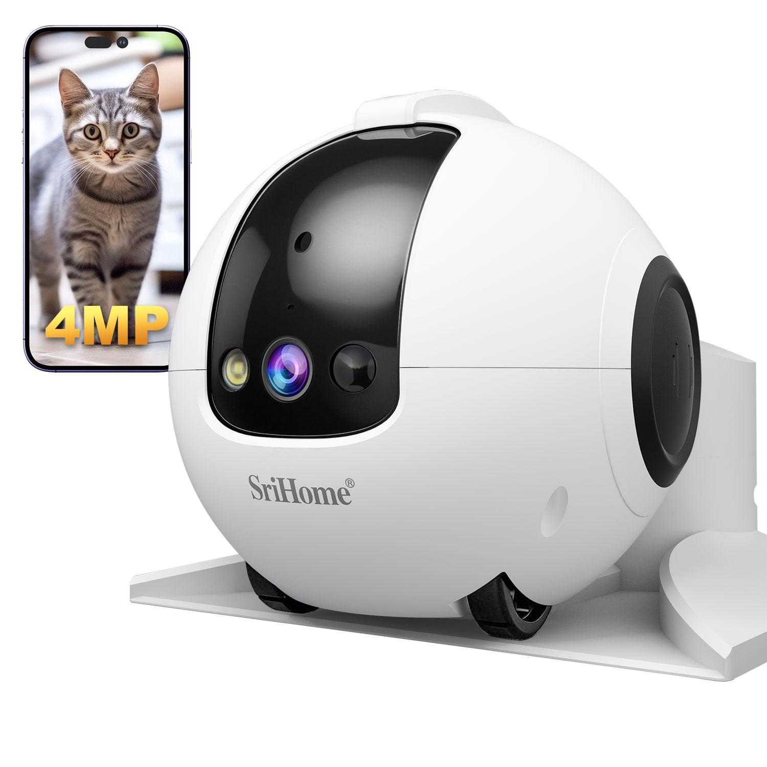4MP Srihome APP Mobile Guard R - Home Security Robot recension och pris