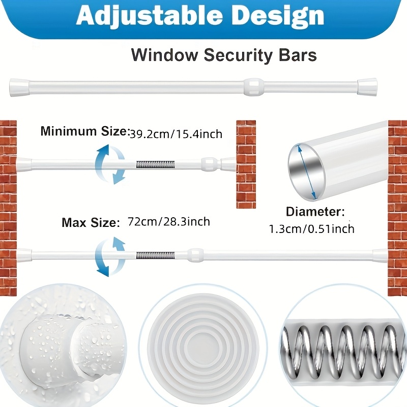 Adjustable Safety Ba Polished  - Home Security Bars recension och pris