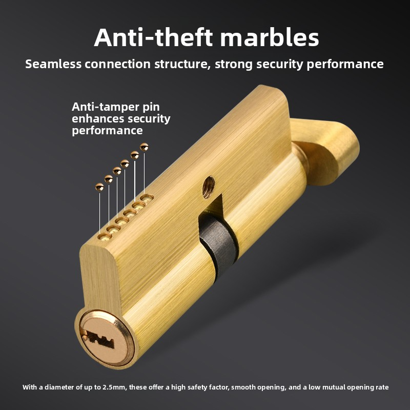 Door Cylinder Lock Biased 70mm - Home Security Features recension och pris