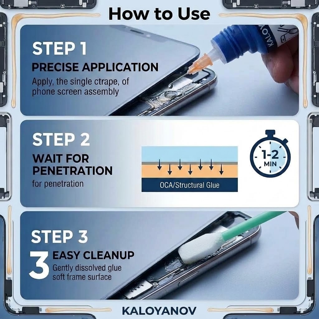Mobile Phone Screen Glue Remov - Glass Break Detector recension och pris