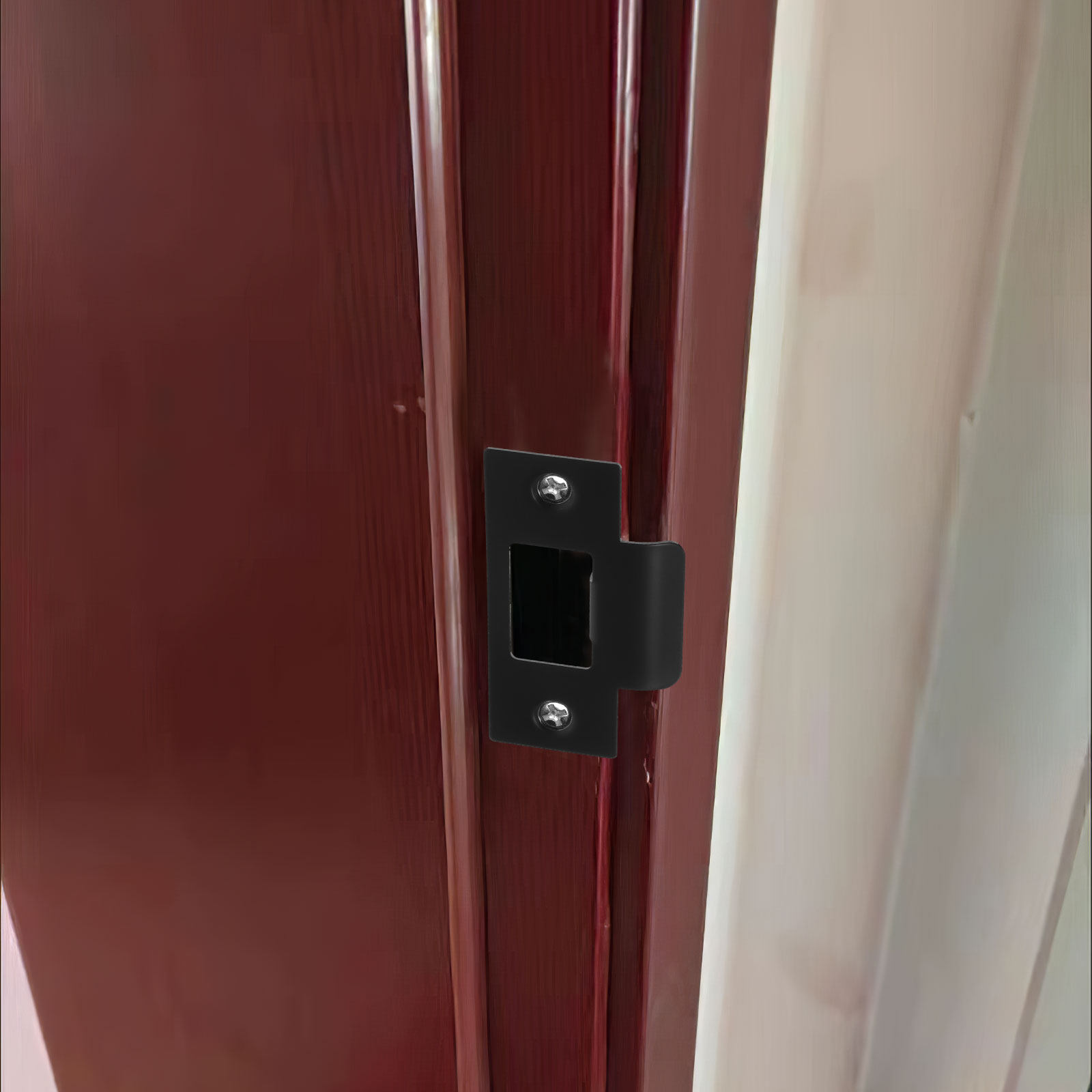 1Set Black Metal Door Latch Pl - Door Reinforcer Kit recension och pris