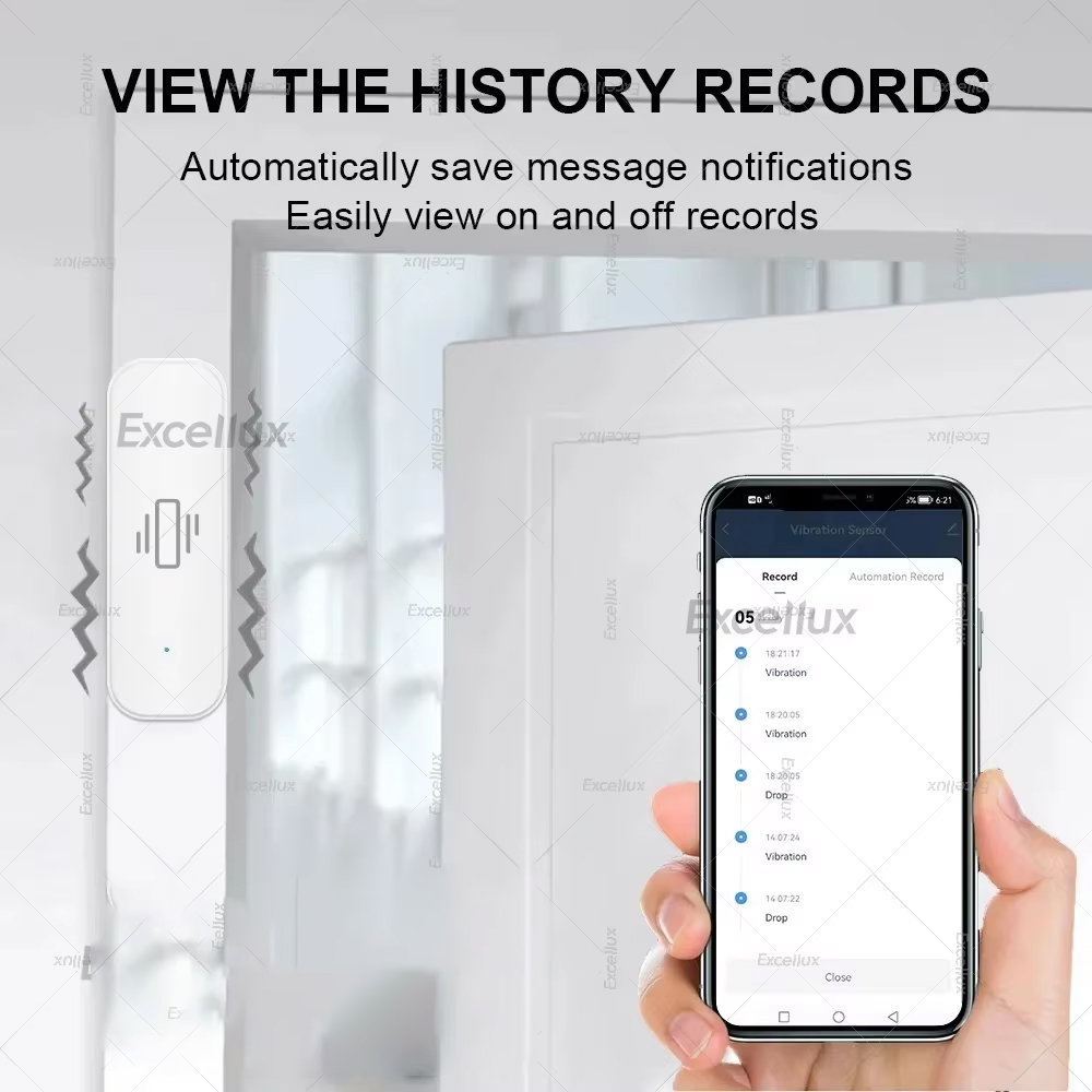 Zigbee Smart Vibration Sensor  - Home Security And Monitoring recension och pris
