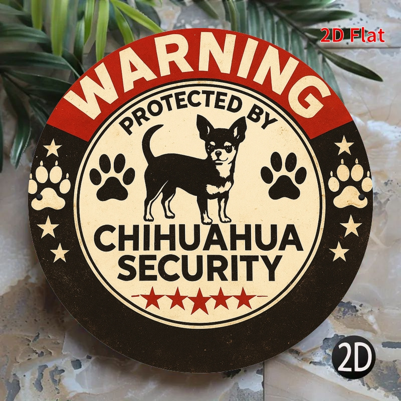 Warning Protected By Chihuahua - Home Security Bars recension och pris