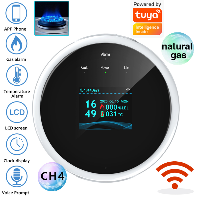 2.4G WiFi Gas Alarm Sensor Com - Home Security And Monitoring recension och pris
