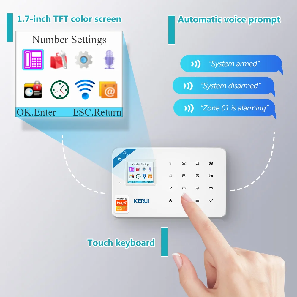 KERUI W181 Alarm System Securi - Home Security Google Camera recension och pris