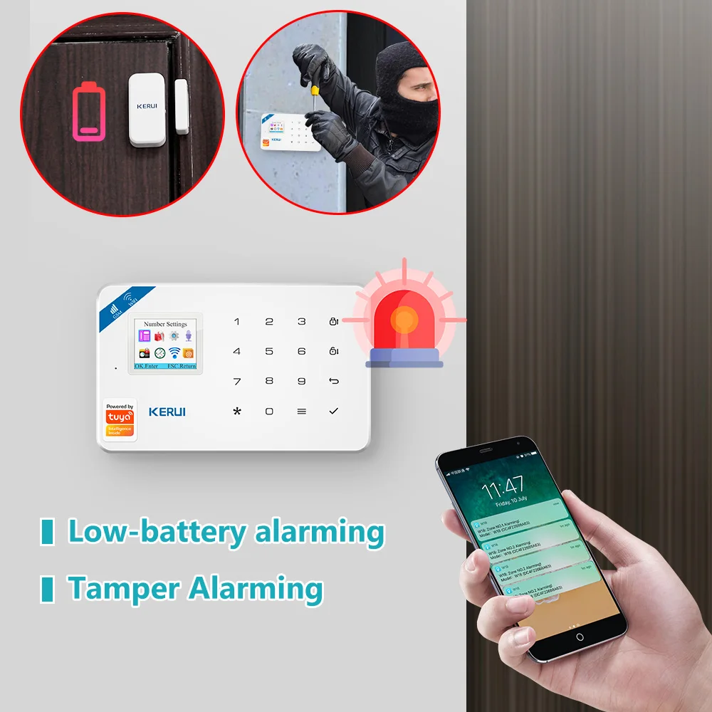 KERUI W181 Alarm System Securi - Home Security Google Camera recension och pris