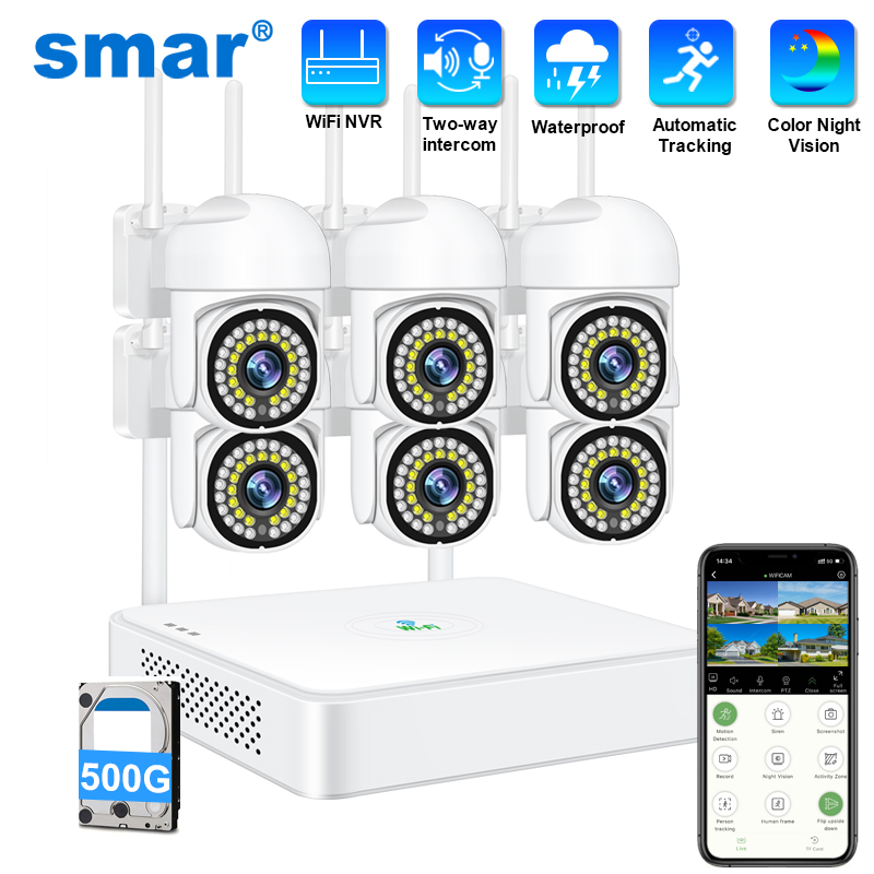 Smar 3MP Wireless CCTV Securit - Home Security Ultimate recension och pris