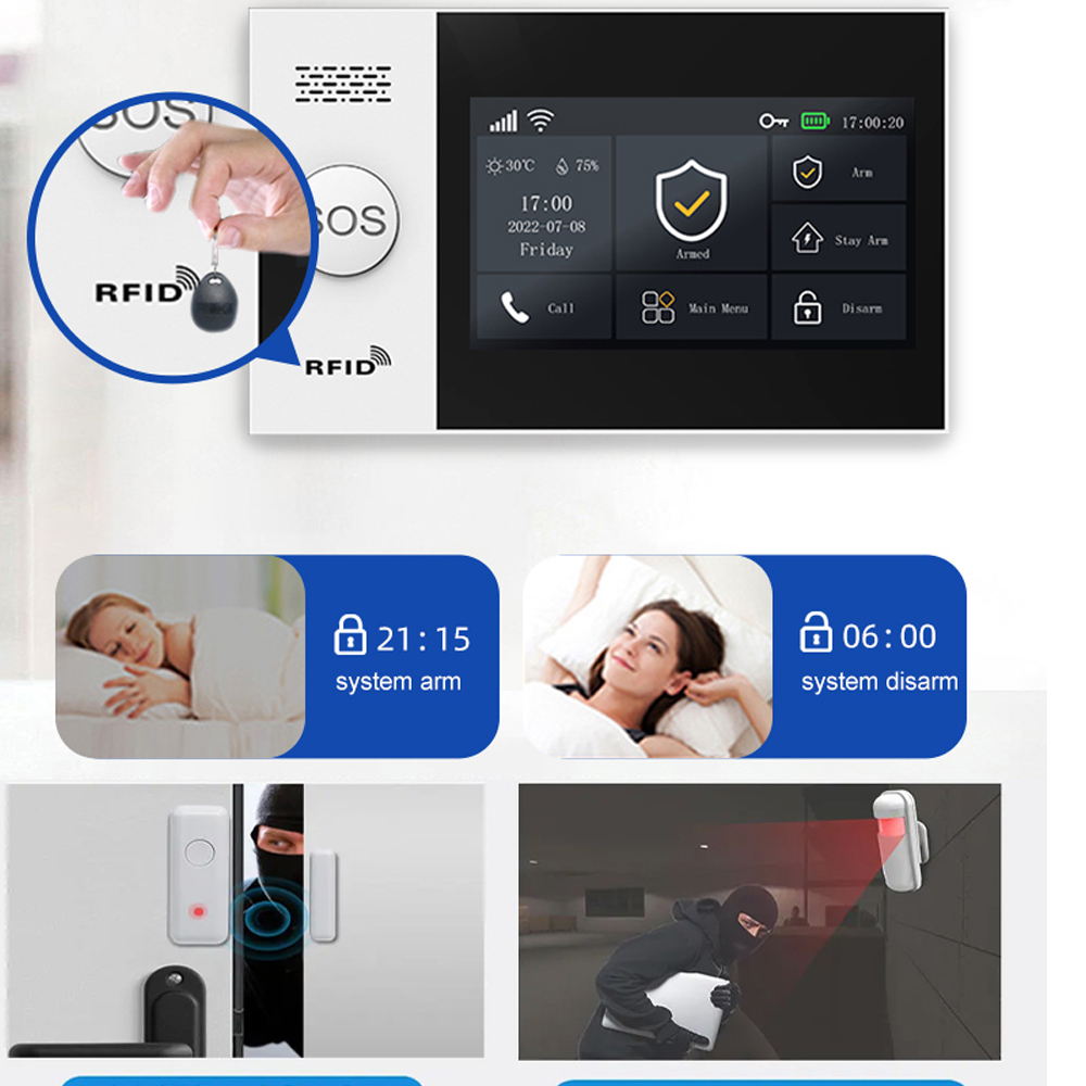 PGST 4G Tuya Smart Home Alarm  - Home Security Ultimate recension och pris